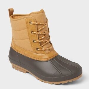 Universal Thread Tan and Black Waterproof Duck Boot